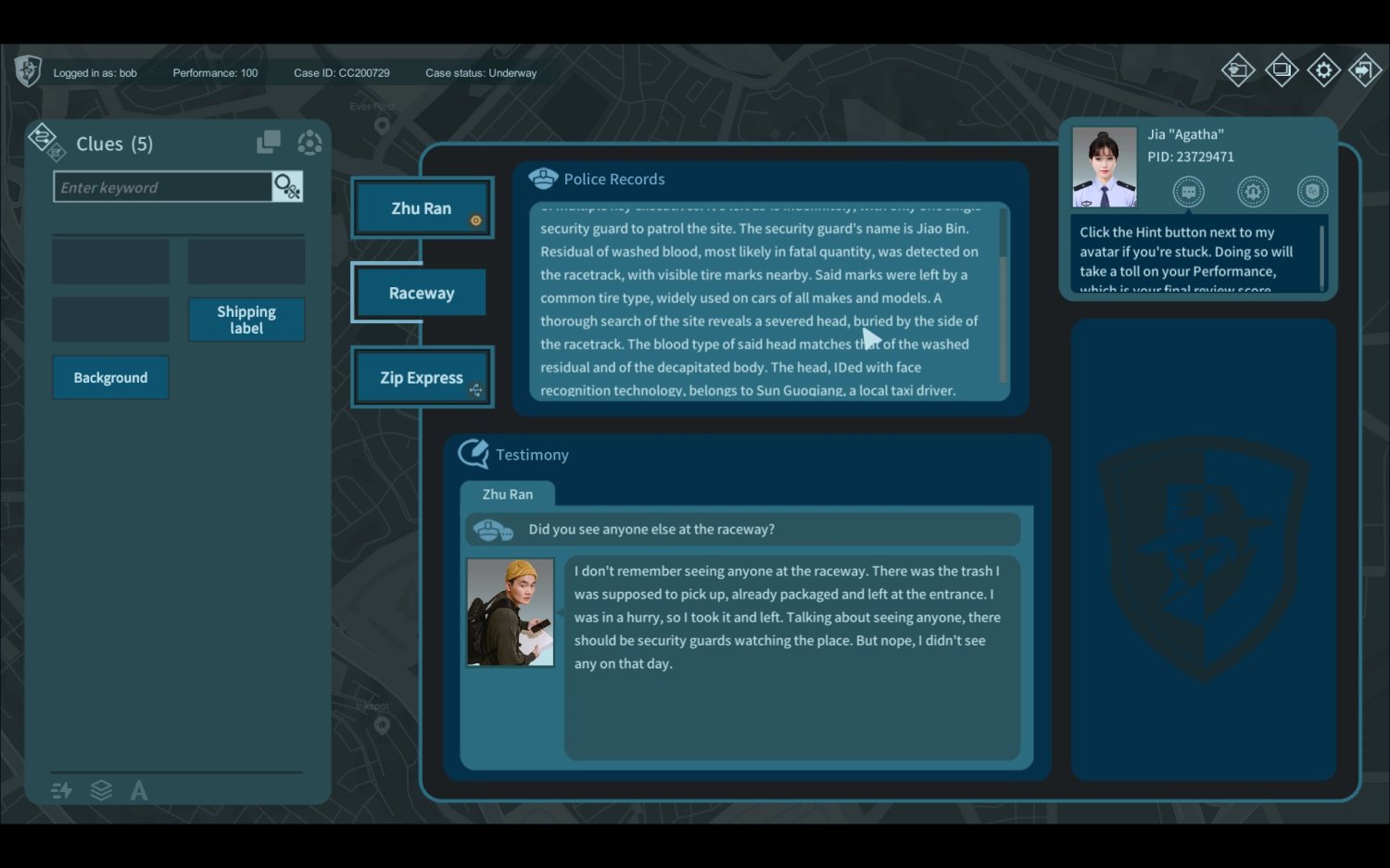 CaseCracker 2022 detective game inspired game