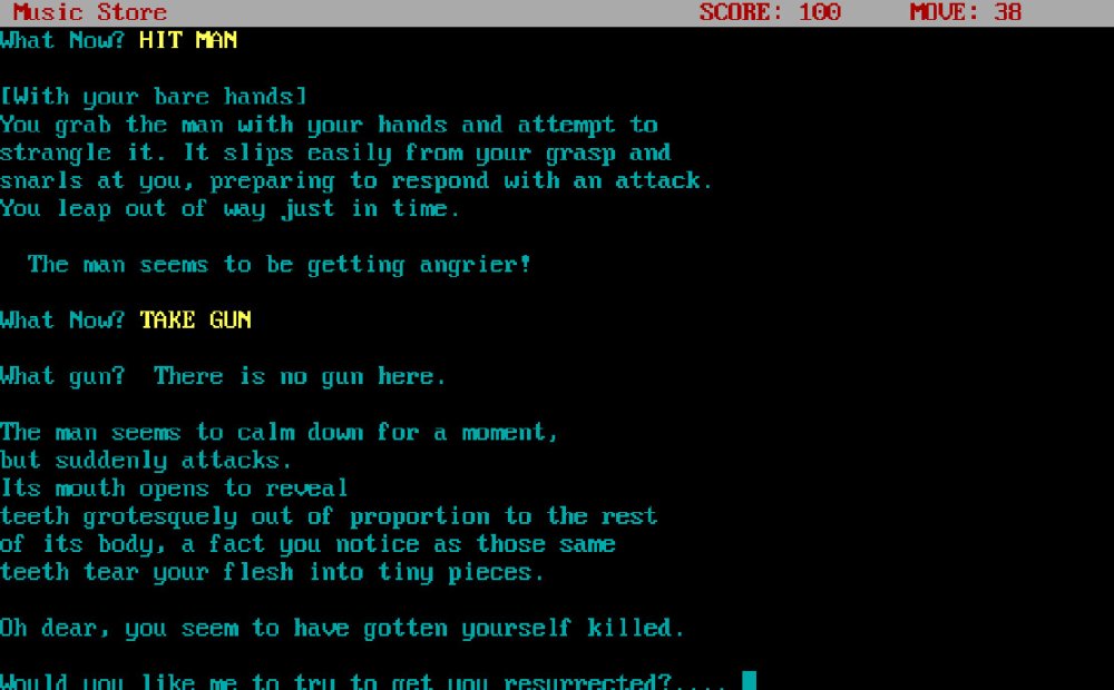 Detective: A Text Adventure Game 1993 detective game game like