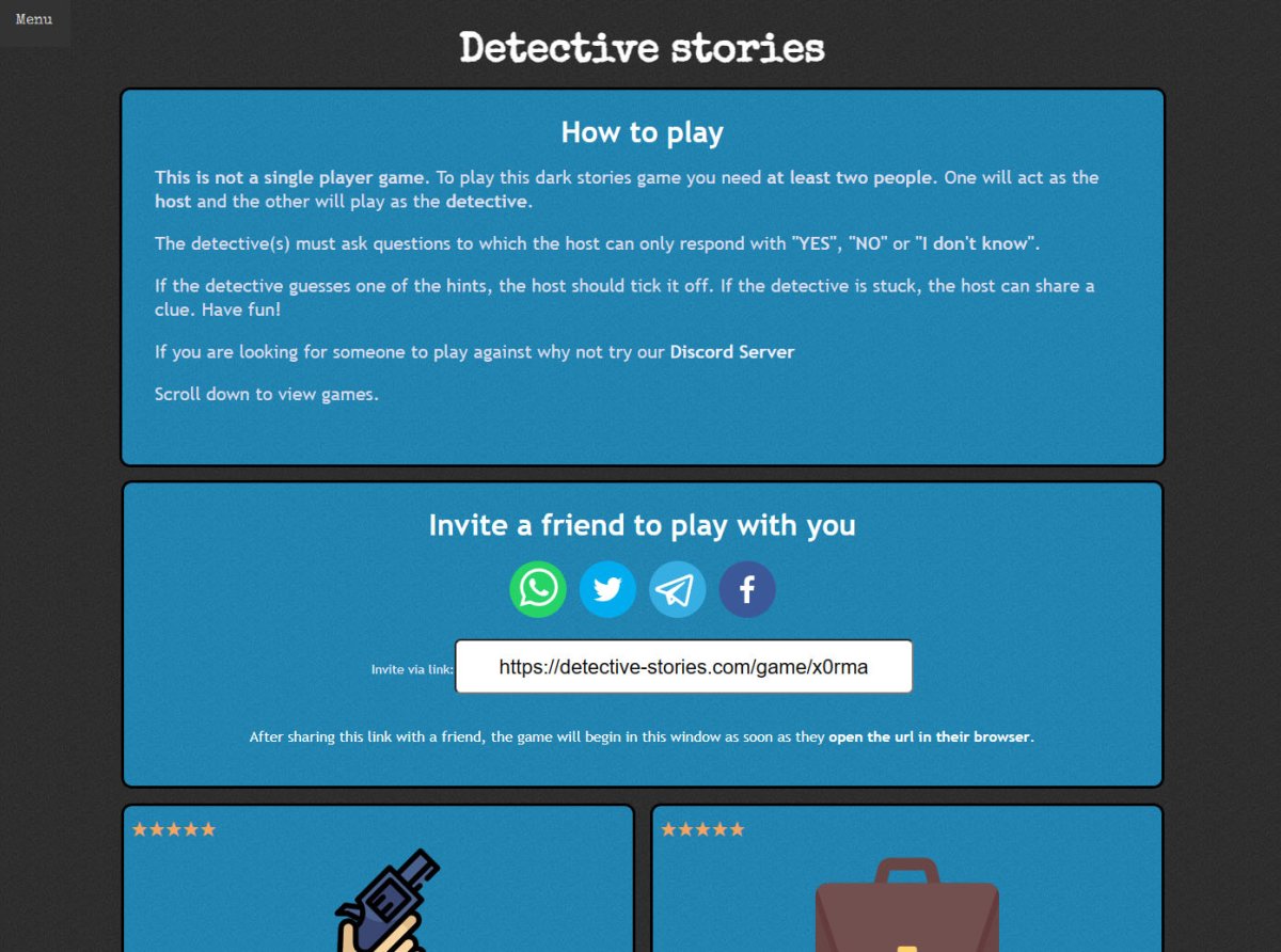 Detective Stories 2019 detective story