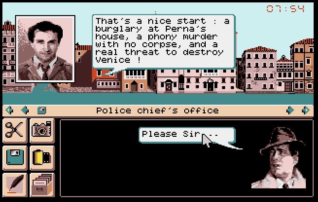 Murders in Venice 1989 detective game game about
