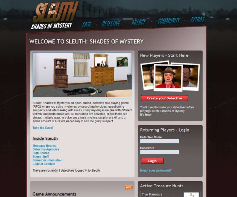Sleuth 2006 detective game game like